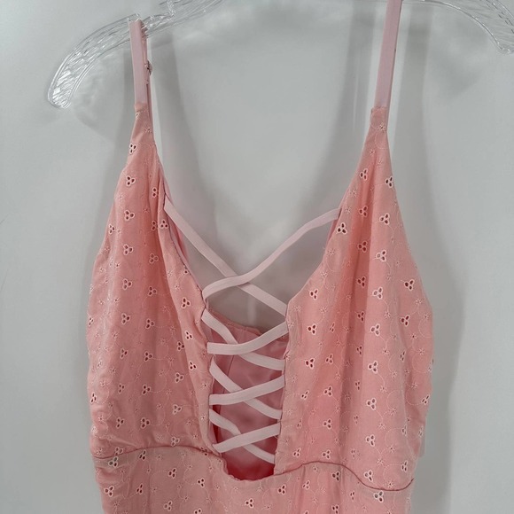 NWT Dippin' Daisy's Bliss Plus Size Swimsuit Rosewater Eyelet - Picture 3 of 8
